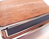 Blunt Sized Rolling Machine Cigar case CUSTOM Hand Made real wood and Typewriter - 110mm rolling storage box, smoker, cigarette case
