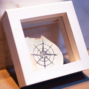 Get Well Soon Compass Flower Petal - Floating Flower Box, Get Well Gift, Hospital Gift, display flowers, wall decoration, house warming gift