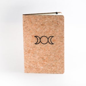 Vegan Witch Journal - Triple Goddess Moon A5 notebook : book of shadows, wiccan book, witchy notebook, feminist goddess
