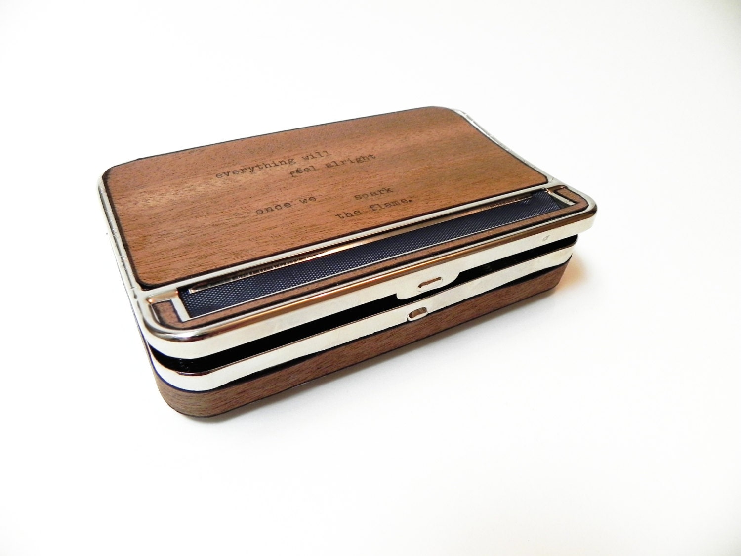 roll your own cigarette cases LARGE Sized Rolling Machine / Cigar Case : CUSTOM Hand Made Real Wood and  Typewriter - 110mm Rolling Storage Box, Smoker, Cigarette Case