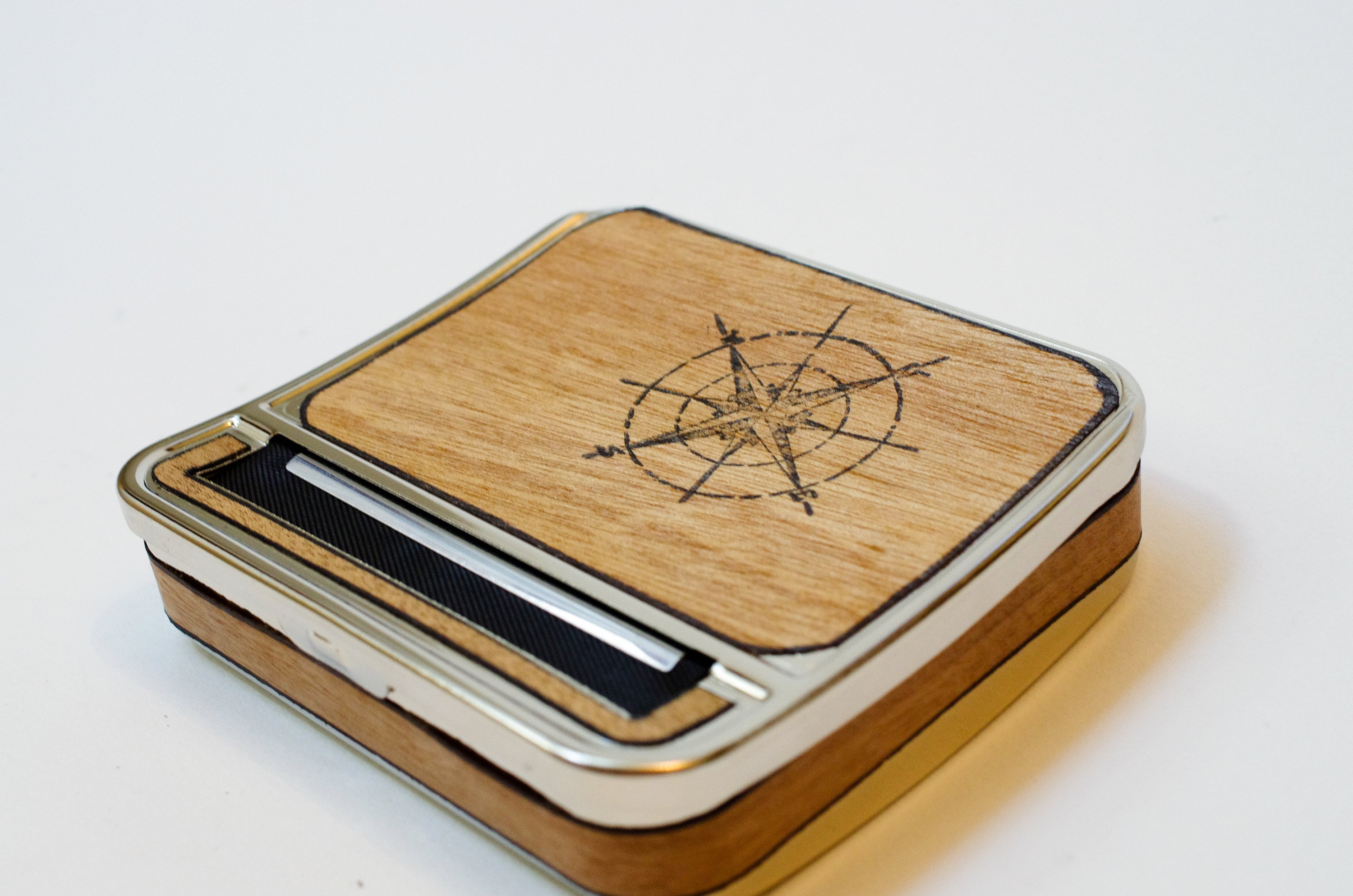 wooden cigarette roller Sustainable Wood Rolling Machine - Black Tobacco Rollerbox, Cigarette Case,  Roller for Relaxation