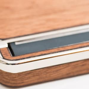 Rolling machine / Cigarette case :  Hand Made with real wood and Poetry or Quotes - roller storage box, smoker, gifts for men, cigar roller