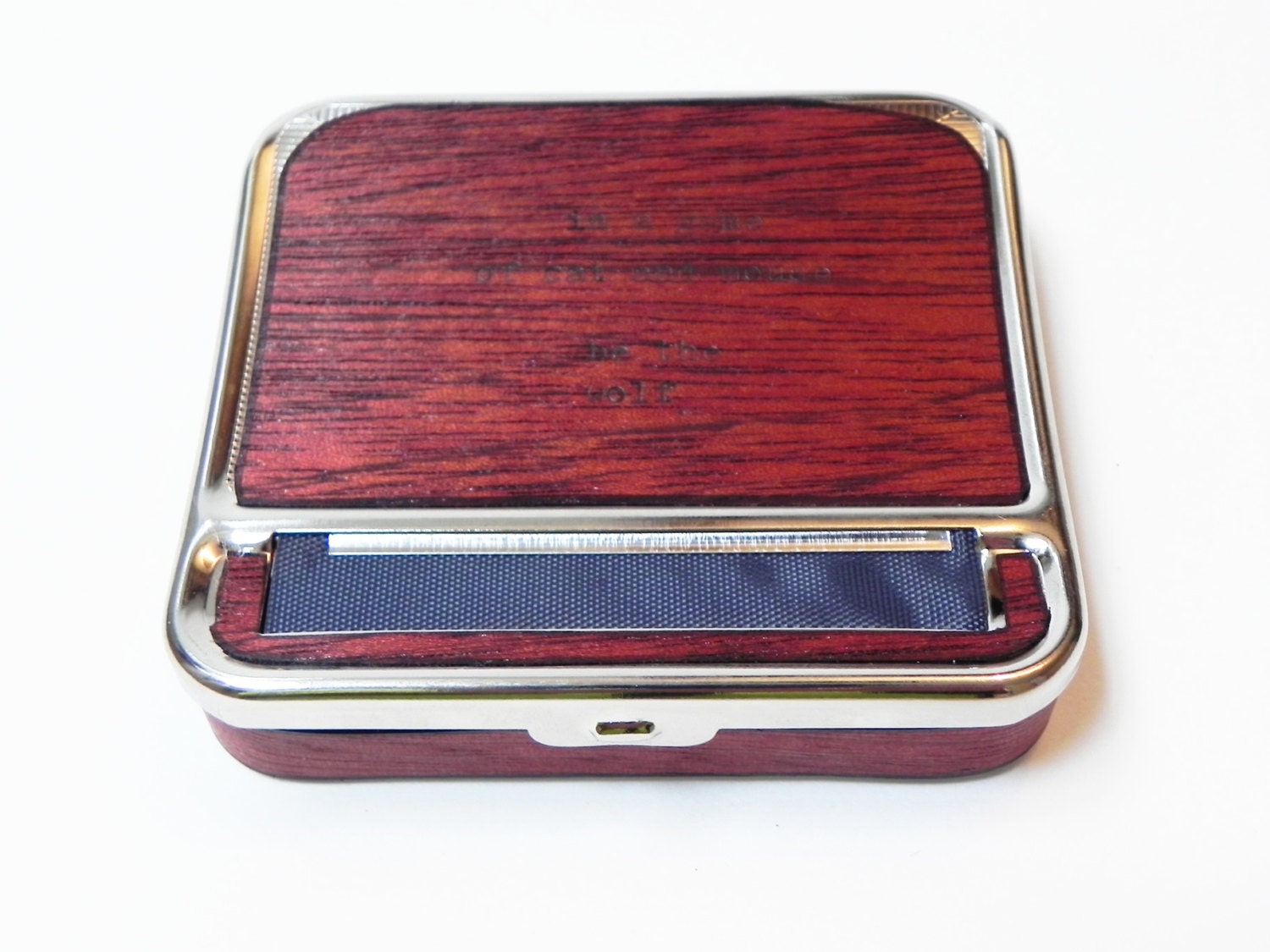 Cigarette Machine Rolling Case in Mahogany Wood Wolf Etsy