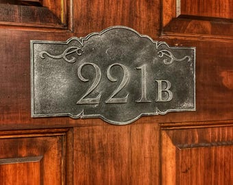 221B Baker Street Sherlock Holmes Patina Address (3d printed )