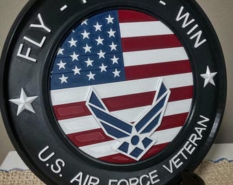 Personalized U.S. Air Force Veteran Plaque