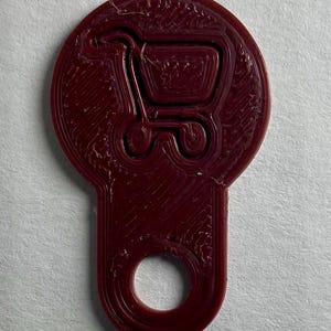 3d printed. Aldi single shopping cart quarter