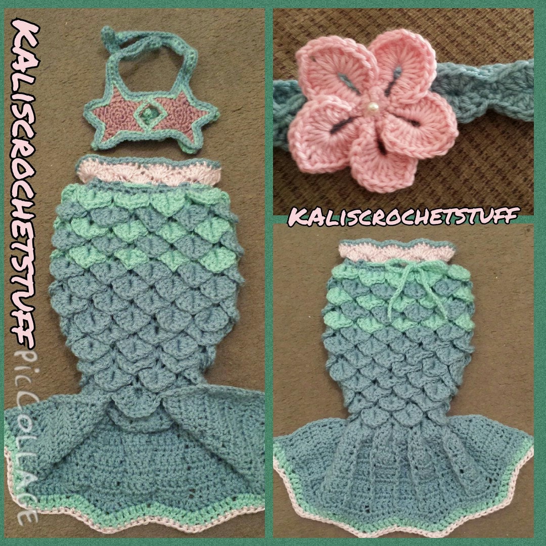 Download Crochet Mermaid Tail pattern PDF INSTANT DOWNLOAD chevron ...