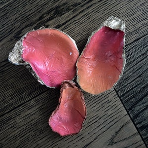 Oyster shell jewelry dish