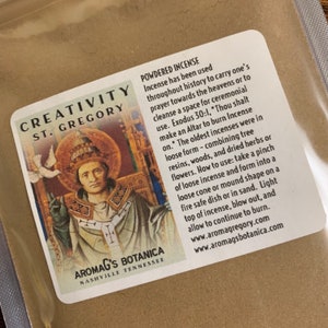 Creativity – Saint Gregory powdered incense