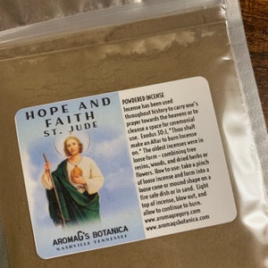 Faith and Hope – Saint Jude powdered incense
