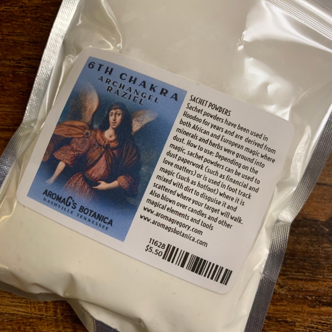 6th Chakra – Archangel Raziel Sachet Powder - Etsy