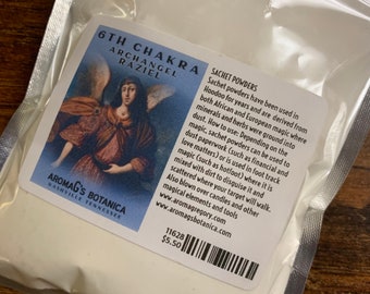 6th Chakra – Archangel Raziel Sachet Powder - Etsy