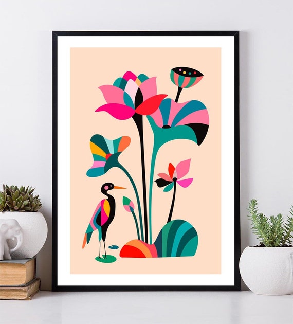 Lotus Flower Lotus Flower Wall Art Lotus Print Botanical - Etsy