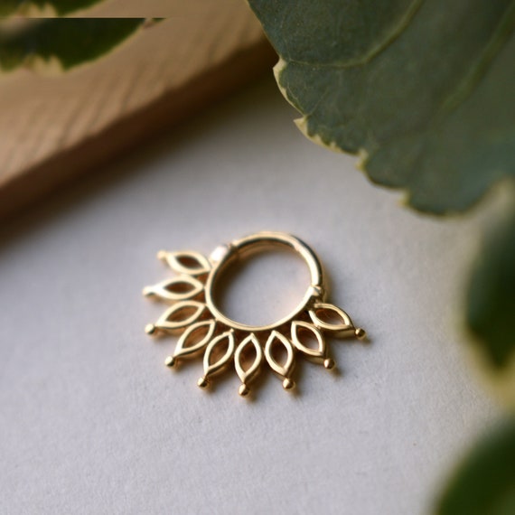 Sunflower daith earring best sale