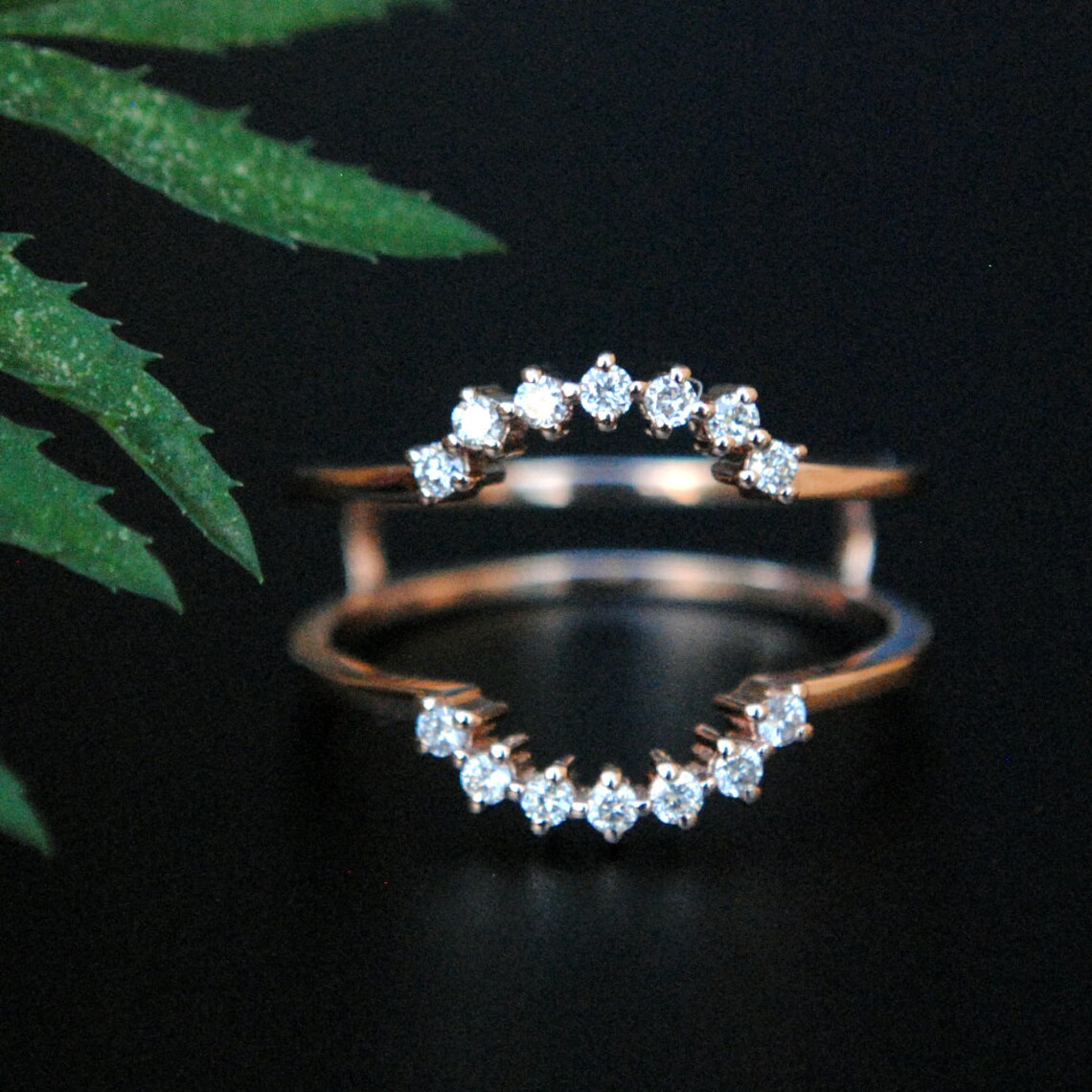 Ring Guard for Cushion Diamond. Cushion Halo Ring Enhancer. Etsy