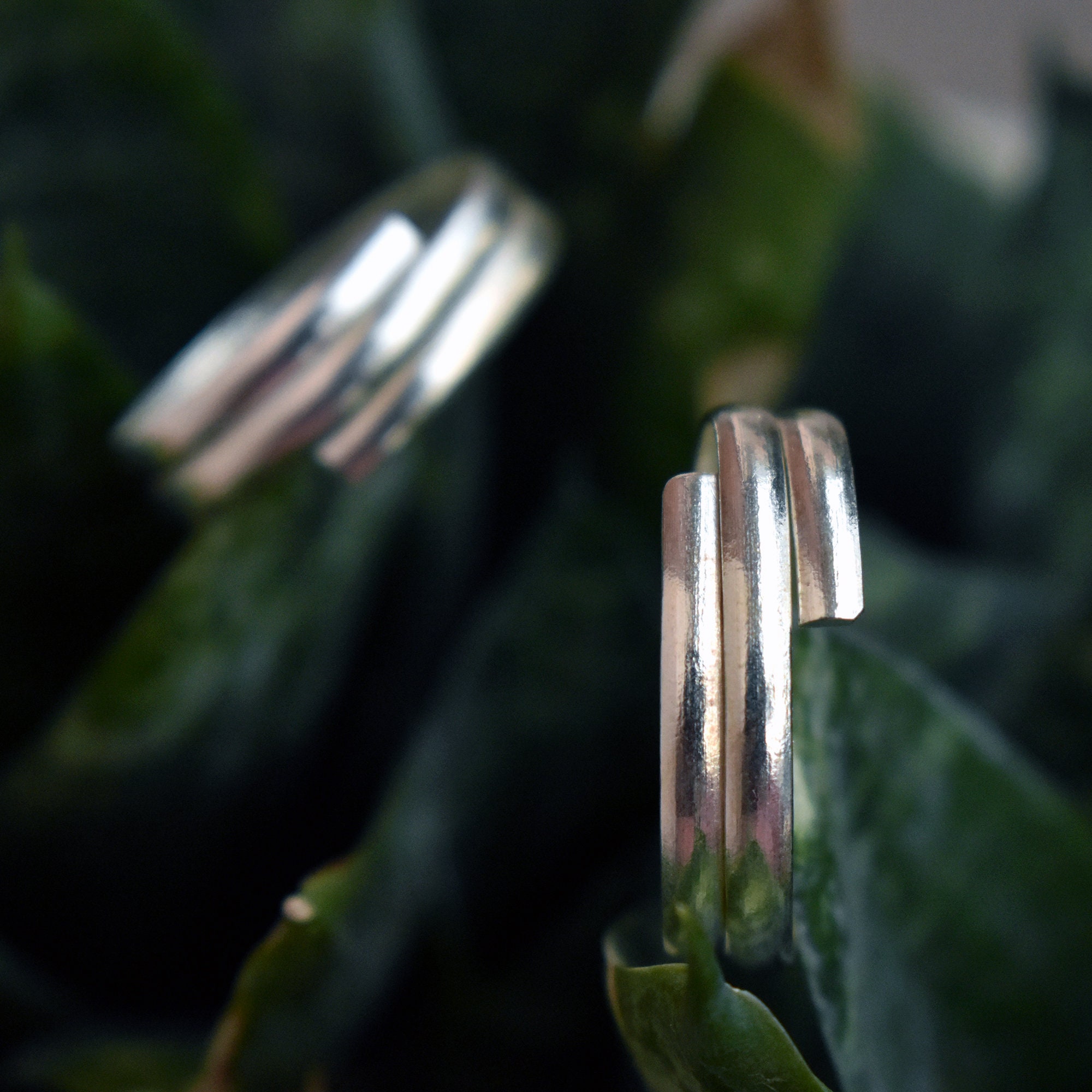 【おまとめ専用】北欧＆USAヴィンテージ シルバー925 2点セット GET THE LOOK, Set of 4 Sterling Silver 925 Big & Small Toe