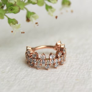 Salt & Pepper Diamond Clicker Hoop, 6mm 8mm 10mm Hoop Earring, 14k 18k Solid Solid Gold Helix Nose Cartilage Conch Piercing, Huggie Earring