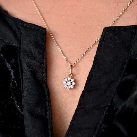 Diamond Flower Necklace – Hamra Jewelers