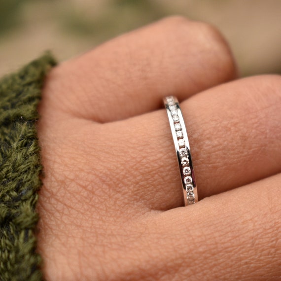 Custom Channel Set Diamond Anniversary Band