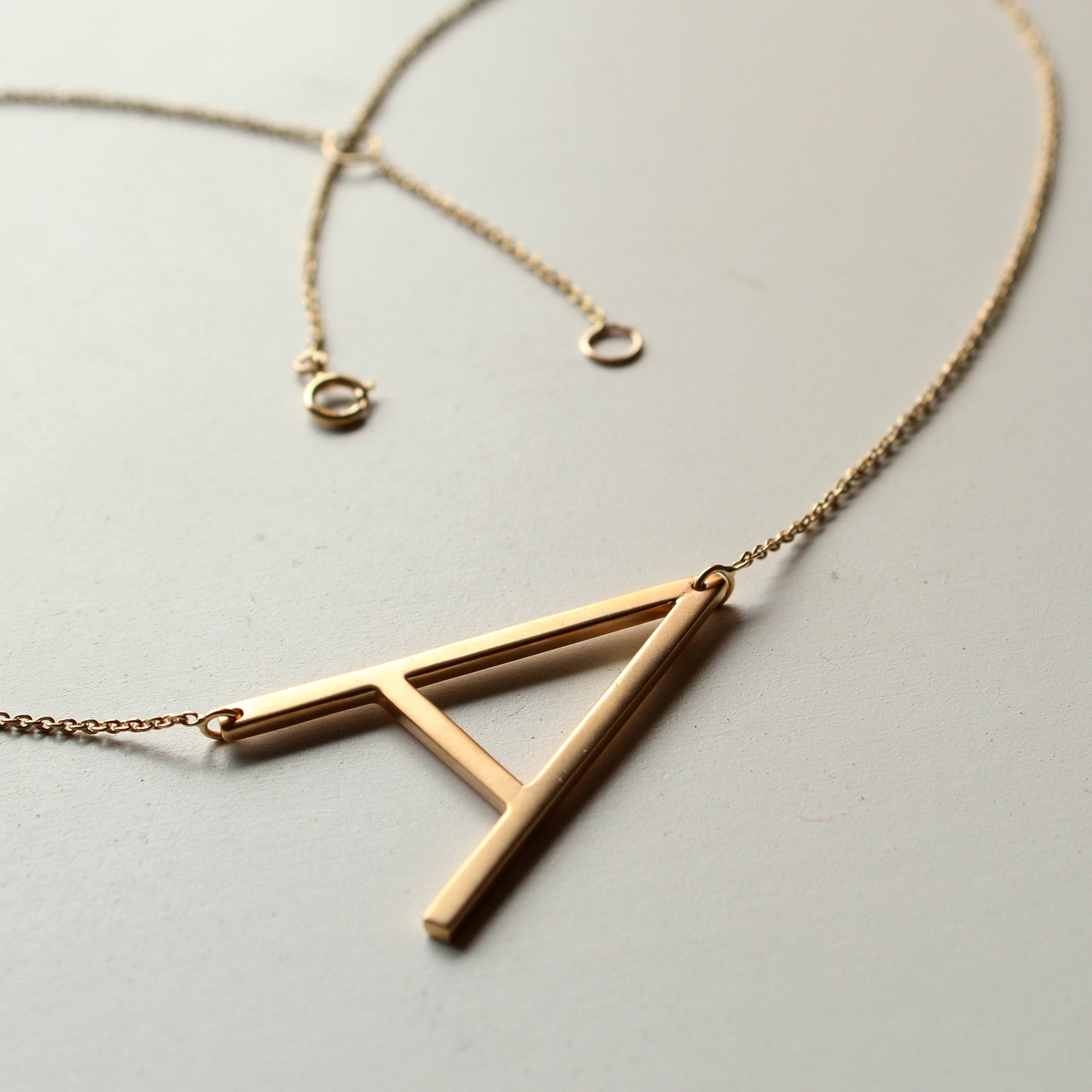 14K Solid Gold Alexis Rose Necklace 