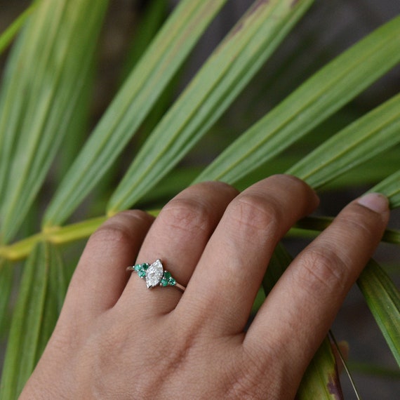 Half carat hotsell diamond on hand