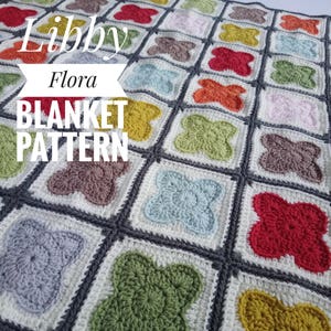 Libby Flora Blanket Crochet Pattern
