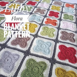 Libby Flora Blanket Crochet Pattern