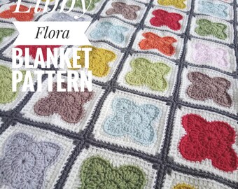Haakpatroon Libby Flora-deken
