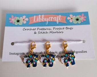 Sheep novelty stitch markers. Enamel sheep. Stitch marker set. Gifts for crafters. Knitting and crochet notions