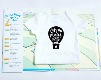 Oh The Places You’ll Go Onesie® Baby Onesie® The places You’ll First Birthday Go Bodysuit Photoshoot Onesie® Baby shower Gift Pregnancy