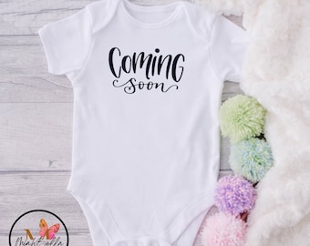 Baby Announcement Onesie®| Coming Soon Baby Onesie®| Unisex Baby Announcement Onesie®| Photoshoot Onesie®