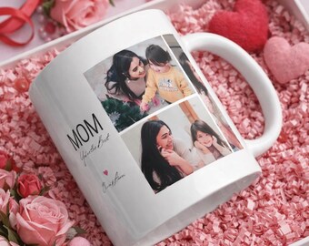 Personalized Photo Collage Mug: Custom Family Keepsake Valentines Gift