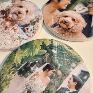 Personalized Coaster Photo Gifts Custom Coaster Customized Coasters Ceramic Round Coaster Personalized Coaster Gift Idea Custom Photo Gift