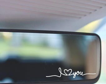 Mirror decal I Love You Sticker Car Accessories Positive Affirmations Mental Health Motivational Sticker