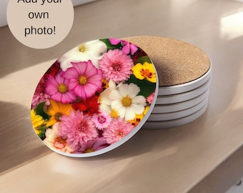 Personazlied Coaster Photo Gifts Custom Coaster Customized Coasters Ceramic Round Coaster Personalized Coaster Gift Idea