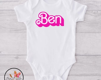 Doll  Themed Birthday Onesie Personalized Baby Birthday Onesie Birthday Onesie