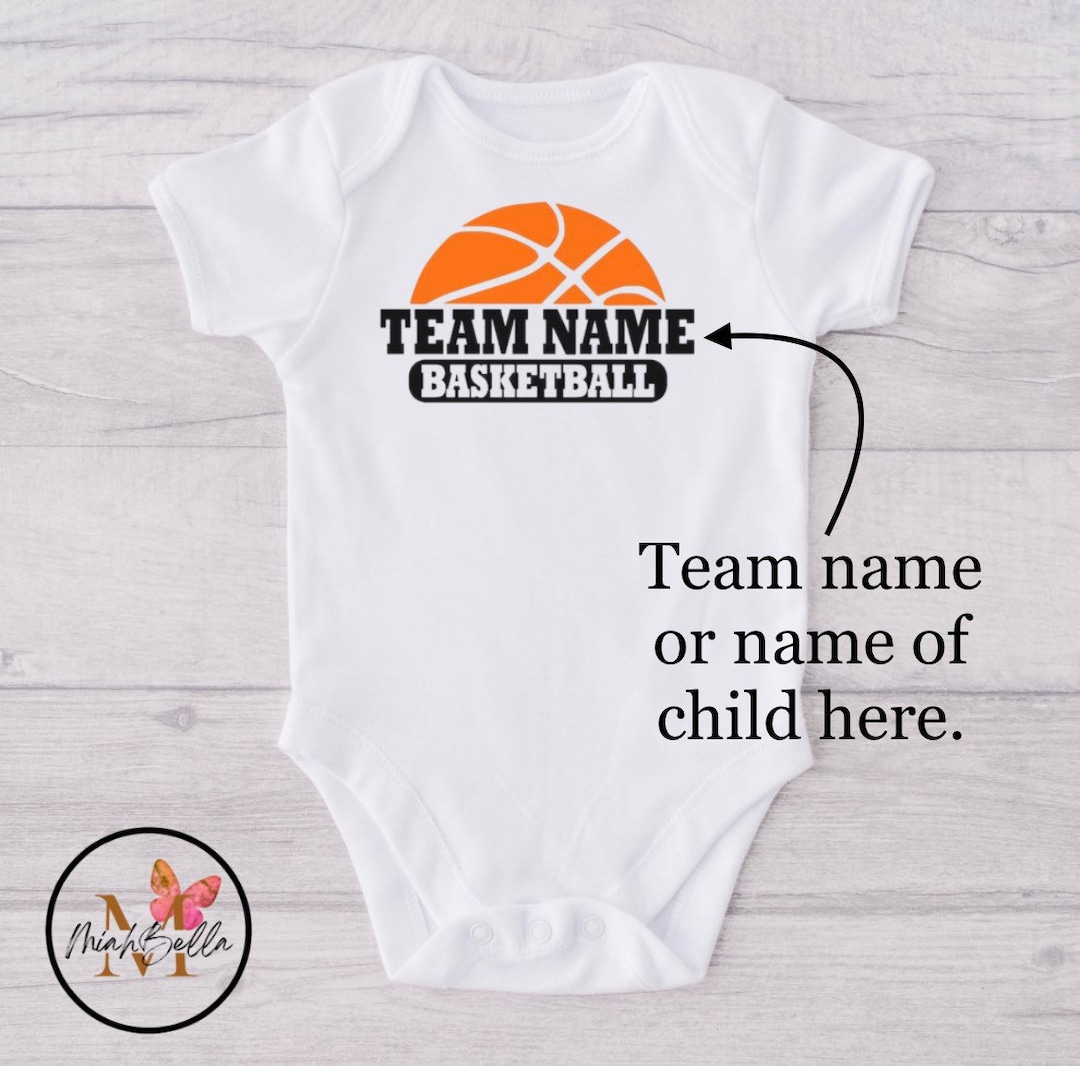 Basketball Onesie® Custom Sports Onesie® Sports Themed First Birthday Onesie® Customizable