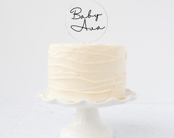 Baby Shower Cake Topper Baby Announcement Cake Topper Custom Name Cake Topper Acrylic Name Cake Topper