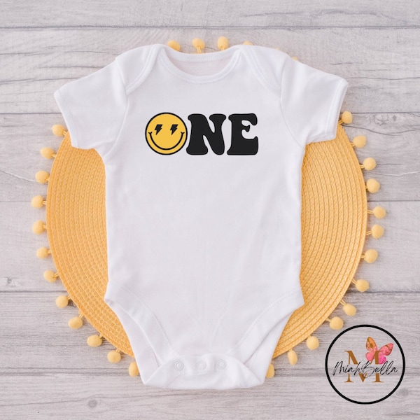 One Happy Onesie® One Happy Dude Onesie® Smiley face Onesie®