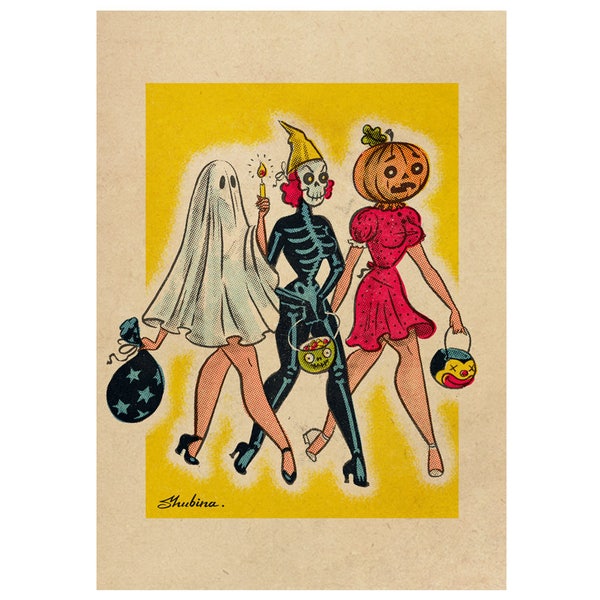HALLOWEEN TRIO Print Medium