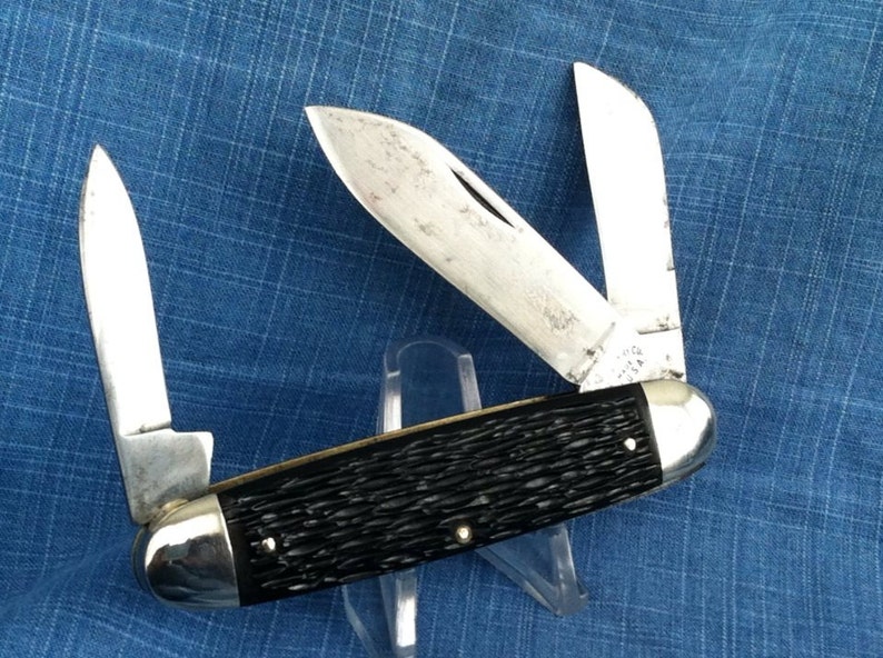 VINTAGE pal Cutlery Cigar Pattern Pocket Knife Etsy