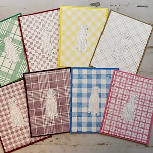 VIZSLA - Cartes de correspondance faites main - Lot de 8