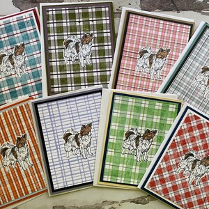 Papillon - Handgemaakte notitiekaarten - Set van 8 inch