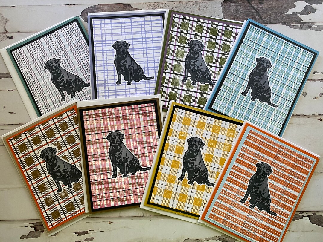 LABRADOR, BLACK - Handmade Note Cards - Set of 8 - Etsy
