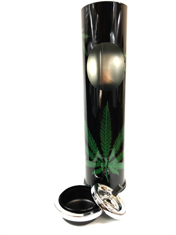 2Ct CANNABIS SMOKE FLY BEER PARADISE HAPPY Round Glass Ashtray Smoke 3.5/" Wide
