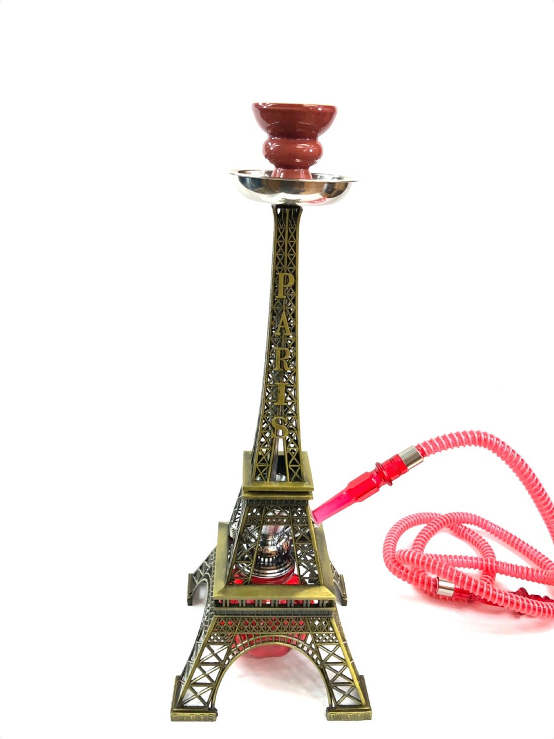 EIFFEL TOWER PARIS Brass Frame 1 Hose Hookah Shisha Glass Pipe Etsy