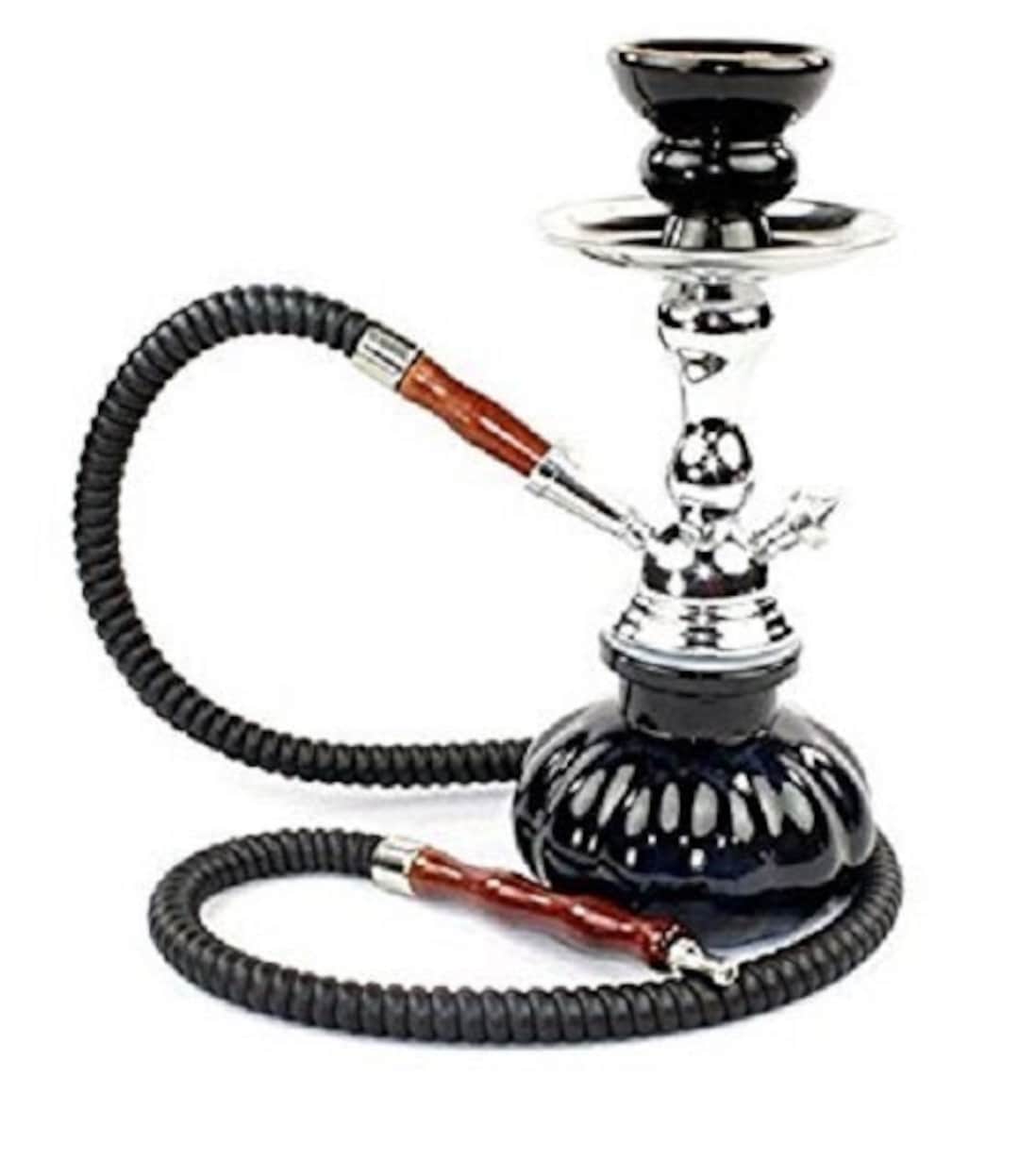 New Pumpkin Hookah 1 Hose Washable Durable Glass Vase Choose Your Color