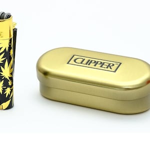 CUSTOM METAL LIGHTER CASE for Clipper  DISPENSARY SWAG – ROLL YOUR OWN  PAPERS.COM