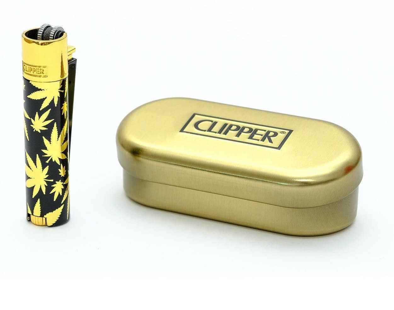 CUSTOM METAL LIGHTER CASE for Clipper  DISPENSARY SWAG – ROLL YOUR OWN  PAPERS.COM