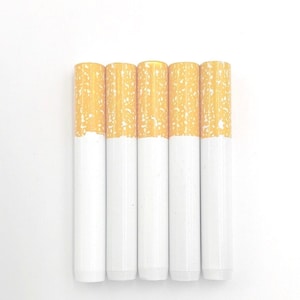 5 Ct METAL Reusable Cigarette Tobacco Herb Blowing Tube One Hitter 2 1/4" 55mm Tall